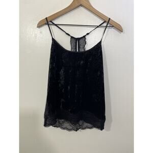 Y2K 90 Velvet Cami Slip Top M Witch Wimsigoth Fairygoth Festival Grunge Coquette